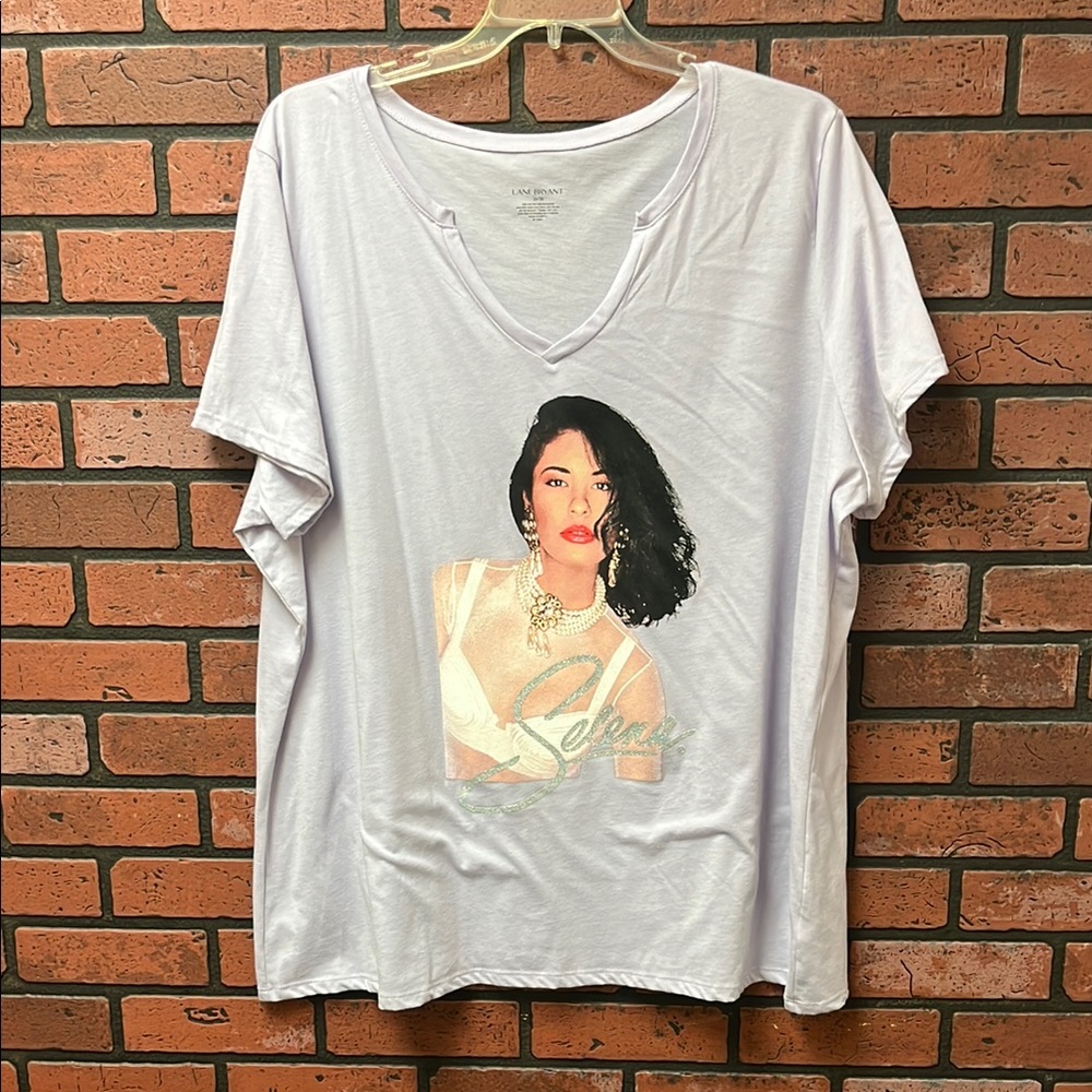 Lane Bryant lavender Graphic Boxy T-Shirt Selena